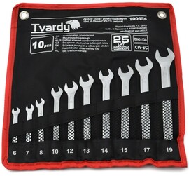 Combination wrench set Geko T00654 (10 pcs)