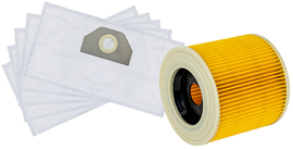 Synthetic bags Rino WSRD3 for vacuum cleaners (5 pcs) + RRP-S filter