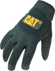 Work gloves Caterpillar PU Synthetic Leather Pad Spandex Back