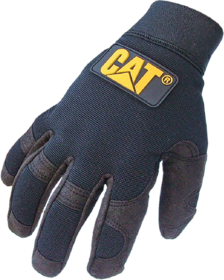 Work gloves Caterpillar PU Synthetic Spandex Back