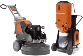 Szlifierka podłogowa Husqvarna PG 830 RC + odkurzacz T7500
