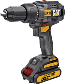 Drill driver Caterpillar DX11 18 V (+2x battery, charger)