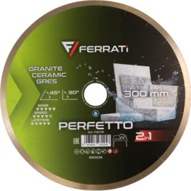 Tarcza diamentowa Ferrati  2in1 300 mm PERFETTO do ceramiki i kamienia
