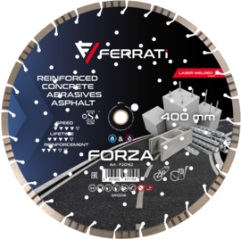 Tarcza diamentowa Ferrati tnąca 400mm FORZA