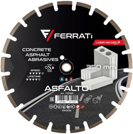 Diamond blade Ferrati ASFALTO C1S 350 mm for asphalt, concrete, silicate