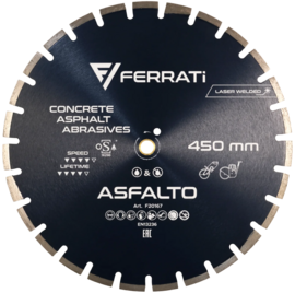 Diamond blade Ferrati ASFALTO C1S 450 mm for asphalt, concrete, silicate
