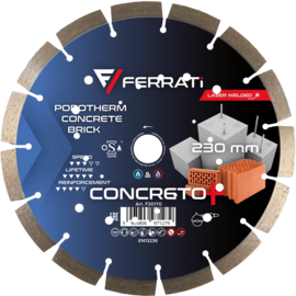 Tarcza diamentowa Ferrati tnąca C3-W 230mm CONCRETO PLUS