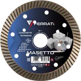 Tarcza diamentowa Ferrati tnąca TURBO 125mm MASETTO
