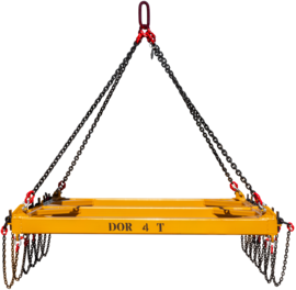 Transverse beam 4 t Rino for railway sleepers in a frame arrangement for seven sleepers