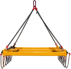 Transverse beam 2.5 t Rino for railway sleepers in a frame arrangement for seven sleepers