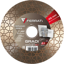 Tarcza diamentowa Ferrati GRADI 2in1 125 mm do ceramiki