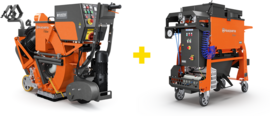 Shot blaster Husqvarna (Blastrac) 1-10DS (+vacuum cleaner DC 655)