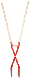 Soil digger with metal shovels Rino RD200 (+2x handle Rino RDG)