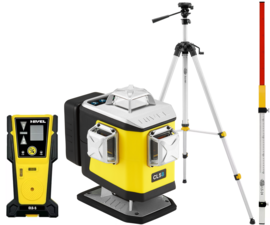 Multi-purpose cross laser Nivel System CL5B (+ tripod SJJ-M1 EX, laser stave LS-24 and laser sensor CLS-5)