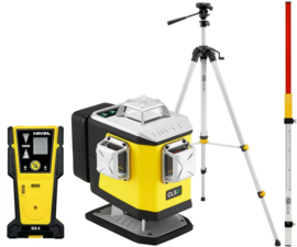 Multi-purpose cross laser Nivel System CL5G (+ tripod SJJ-M1 EX, laser stave LS-24 and laser sensor CLS-5)