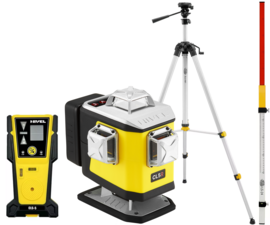 Multi-purpose cross laser Nivel System CL5R (+ tripod SJJ-M1 EX, laser stave LS-24 and laser sensor CLS-5)