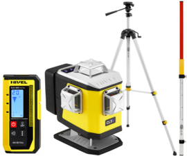 Multi-purpose cross laser Nivel System CL5V (+ tripod SJJ-M1 EX, laser stave LS-24 and laser sensor CLS-300 Digital)