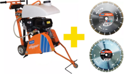 Floor saw Norton Clipper CS451 P13 (+2x diamond disc)