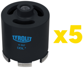 Diamond Drill Bit Tyrolit Basic DDL 68 mm (set of 5 pieces)