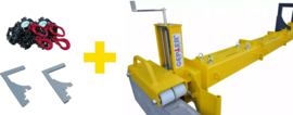 Mechanical leveling beam (profiling screed) Gepter LTC 802 (incl. 2x chain suspension and rigid transport handles)