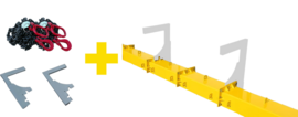 Mechanical leveling beam (profiling screed) Gepter LTC 550 (incl. 2x chain suspension and rigid transport handles)