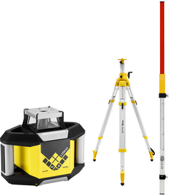 Niwelator laserowy Nivel System NL300R DIGITAL (+ statyw korbowy SJJ32 + łata LS-24), wiązka czerwona, zasięg 500 m
