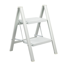 White Steel Step Ladder Rino LAD02SSW