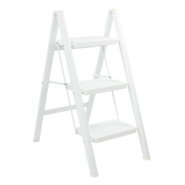 White Steel Step Ladder Rino LAD03SSW