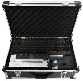 Set of trowels and trowels with two handles in a Bihui PTSJK15 case