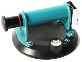suction cup with pressure gauge with metal handle 6" Bihui SCVG6
