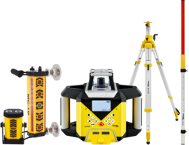 Niwelator laserowy Nivel System NL620R DIGITAL (+ statyw korbowy SJJ32 + łata LS-24 + system MC-1D), wiązka czerwona, zasięg 600 m