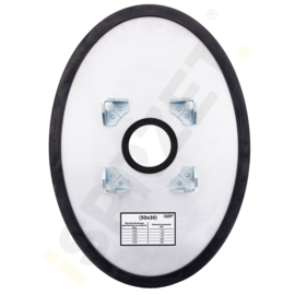 Elliptical suction plate Catchshift 110-50/35 for Mickey Mini grabs (50 x 35 cm, 110 kg capacity)