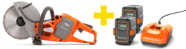 Battery power cutter Husqvarna K535 (2x battery BliX B220X + charger C500X)