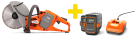 Battery power cutter Husqvarna K535i (2x BLiX B360X battery + C750X charger)
