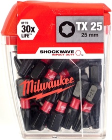 Bit Milwaukee Shockwave CD TX25 25mm (1 sztuka)