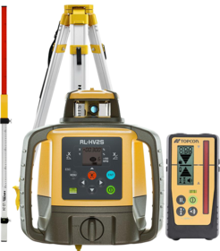 Niwelator laserowy Topcon RL-HV2S DIGITAL (+ statyw SJJ1 + łata LS-24), wiązka czerwona, zasięg 800 m
