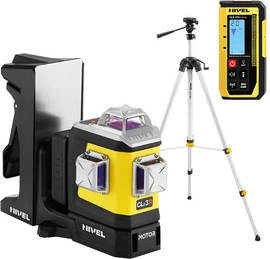 Motorized 3D line laser Nivel System CLx3R MOTOR (+ tripod SJJ-M1 EX, CLS-310 laser sensor) with red beam