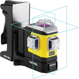 Motorized 3D line laser Nivel System CLx3B MOTOR with blue beam