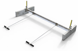 Łata ręczna profilująca ze stali nierdzewnej regulowana 125-220cm z rolkami Fixon FormFix DUAL