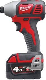 Zakrętarka udarowa Milwaukee ¼″ HEX M18 BID-402C (+ 2x akumulator 4 Ah + ładowarka + walizka)