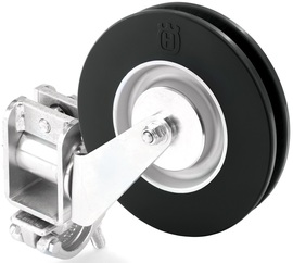 Swivel pulley sliding for round tubes for Husqvarna CS 2512, CS 10 wire saw