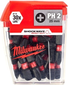 Zestaw bitów Milwaukee Shockwave CD PH2 (25 sztuk)