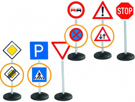 Traffic signs set BIG for kids