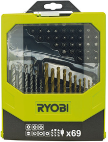 Drill bit and bit set Ryobi RAK69MIX (69 pc)