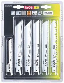 Set of blades Ryobi RAK06RB (6 pc)