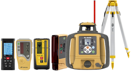 Laser level Topcon RL-SV2S DIGITAL (+ tripod + laser stave + distance meter + laser sensors + LS-B10)