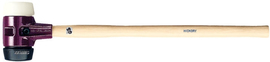 Long cast steel housing hammer Halder Simplex EH3028 80 mm (nylon + composite rubber)