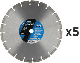 SET – Universal diamond blade Norton Vulcan 350 mm (5 pcs)