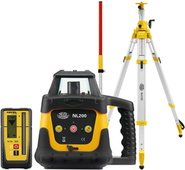 Laser level Nivel System NL200 Digital (+ cranked tripod, + laser stave)