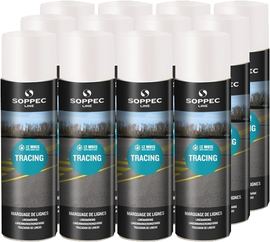White spray paint 500 ml Soppec TRACING  12 pc.